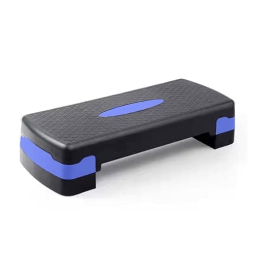 Image of KARAN KING Fitness Stepper for Home & Gym, Cardio, Weights, Yoga, Workout – Adjustable 2 Step Level Heights (10,15 cm) – Perfect Equipment Accessory Set for Fitness Routines (Blue)