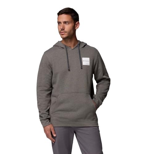 Image of Columbia Men's Trek Hoodie, Hoodie, Charcoal Heather/Boxy Brand, Large