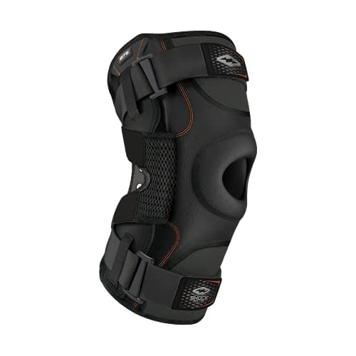 Image of Shock Doctor 875 Compression Knee Brace for Maximum Knee Support - Ultra Supportive with Bilateral Hinges for ACL or PCL Injuries, Patella Support, Sprains, Hyperextension and More - For Men or Women