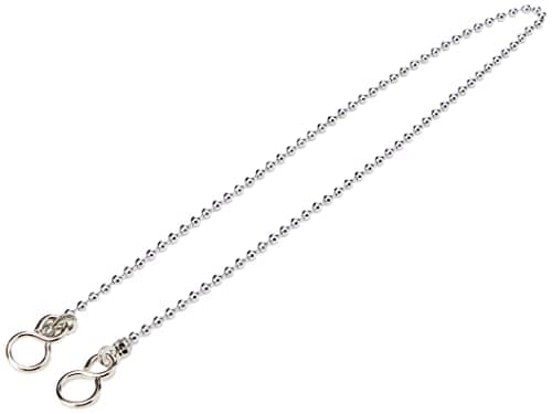 Image of Merriway BH02251 Ball Type Bath Chain with S Hook, 450mm (18 inch) - Chrome Plated