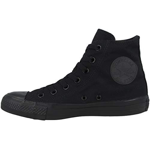 Image of Converse All Star Hi Trainers Black Mono Canvas - 8 UK