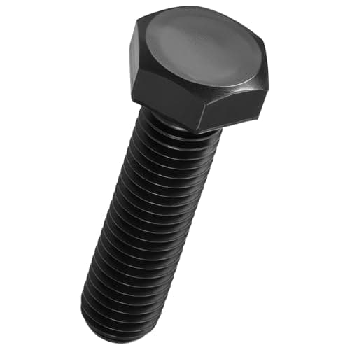 Image of Kozelo 8 Pcs Hex Head Screws Bolts - [M12-1.75x45] Carbon Steel Grade 10.9 Fully Threaded Hex Tap Metric Hexagon Head Machine Bolts Right Hand External Hex Drive, Black