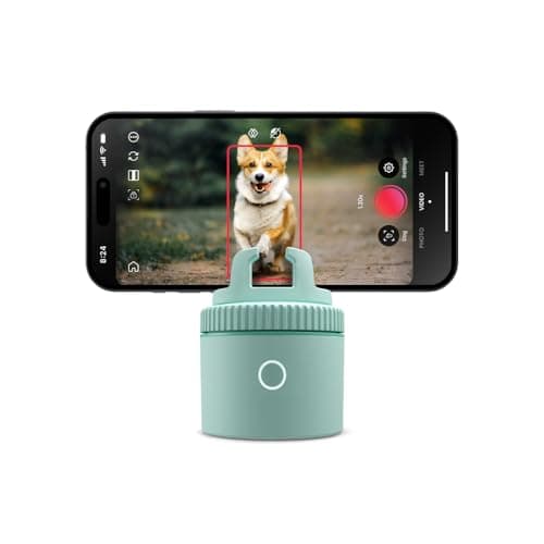 Image of Pivo Equestrian Pod Standalone Auto Tracking Phone Holder, Face, Body & Horse Tracker, 360° Rotation, 6 Speed, Stand for Video Recording (Green)