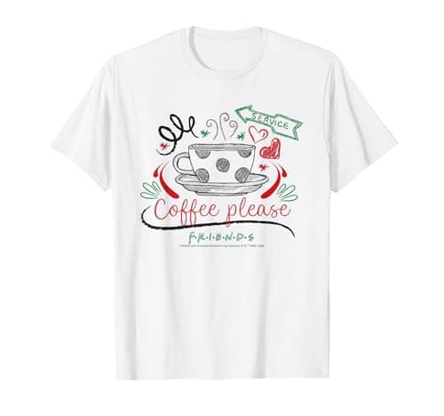 Image of Coffee Please Friends Central Perk Service Cup Theme T-Shirt
