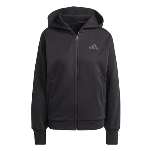 Image of adidas Women's ALL SZN FLEECE FULL-ZIP HOODIE, black, S