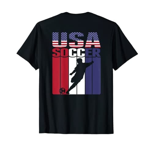 Image of Proud America Soccer Lovers Jersey - USA Flag Football Fans T-Shirt