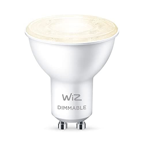 Image of WiZ Smart Bulb, LED GU10 Spot Light Bulb 50W, Smart LED WiFi Works with Alexa, Google Assistant & HomeKit, Wi-Fi/Bluetooth, App Control Warm Light for Bedroom, Kitchen, Halloween Decorations