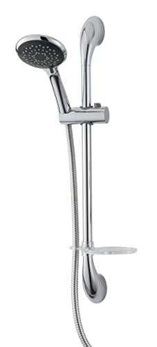 Image of Triton Showers Riser Rail | Shower Slider Rail| Shower Pole Holder | Deluxe | Chrome | Easy to Fit Shower Rail