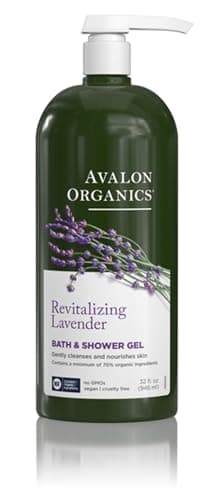 Image of Avalon Organics Nourishing Lavender Bath & Shower Gel, 32 oz.