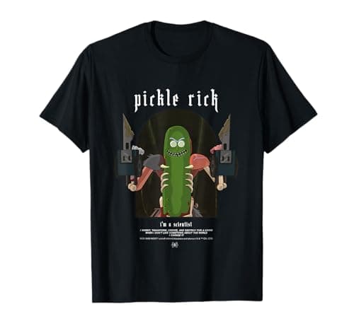 Image of Pickle Rick I'm A Scientist Rick and Morty Merch T-Shirt