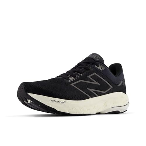 Image of New Balance Men's Fresh Foam X 860 V14 Running Shoe, Black/Phantom/Sea Salt, 10.5 UK