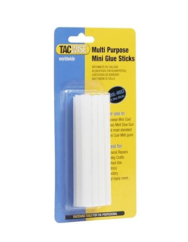 Image of Tacwise 0476 Cool Melt Glue Sticks, 7.4mm x 100mm, Pack of 12, Clear