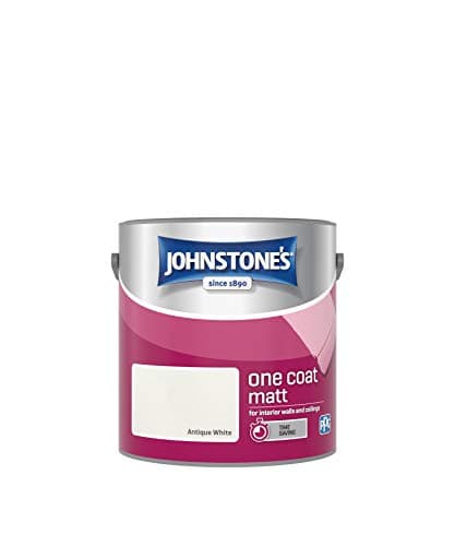 Image of Johnstone's One Coat Matt Emulsion Paint - Antique White 2.5L