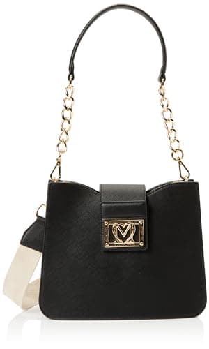 Image of Love Moschino JC4331PP0IKS0000, Women's Shoulder Bag, Black, Black, 26X21X9