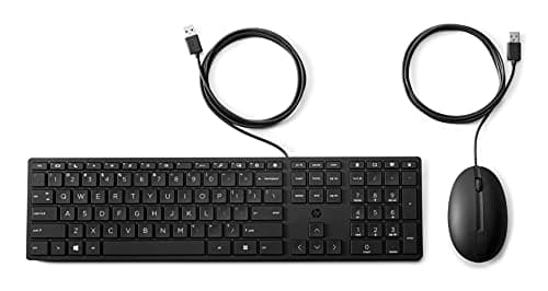 Image of HP 320MK Wired Desktop Mouse and Keyboard Combo (9SR36AA)