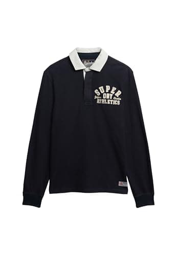 Image of Superdry Men's Vintage Athletic Rugby T-Shirt, Eclipse Navy, M