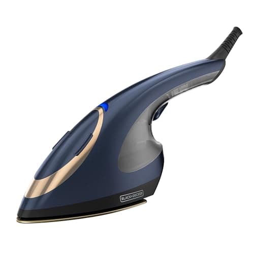 Image of BLACK+DECKER Press & Steam 2-in-1 Iron and Steamer, 180% More Steam & One Temperature Technology, Ceramic Soleplate, Safe on All Fabric Types