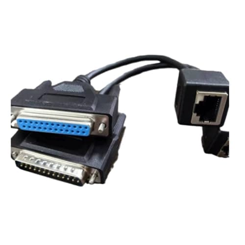 Image of Tsudoku ILDA to RJ45 Signal Conversion Wire DB25 Male/Female Connector- ILDA to Ethernet Cable Adapter Kit Network