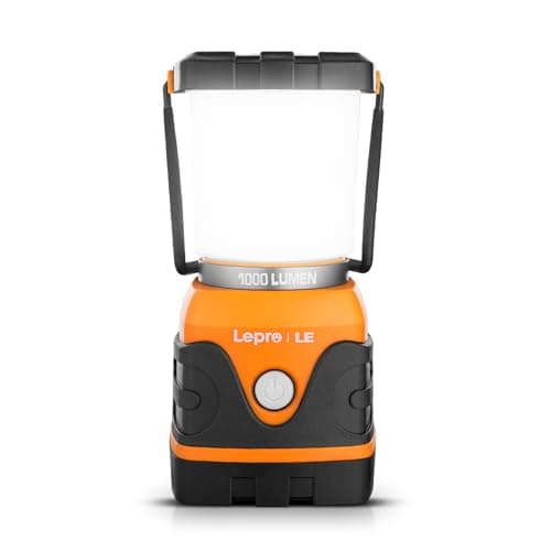 Image of LE Camping Lantern, 1000 Lumen Camping Lights Battery Powered, Dimmable Warm White and Daylight Modes, Battery Lantern for Power Cuts, Emergency Lighting, Suit for Hiking, Fishing, Tents, etc.