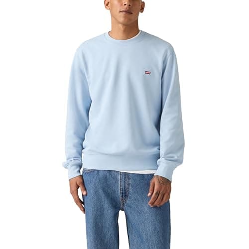 Image of Levi's Herren The Original Hm Crew Sweatshirt, Chambray Blue, XL