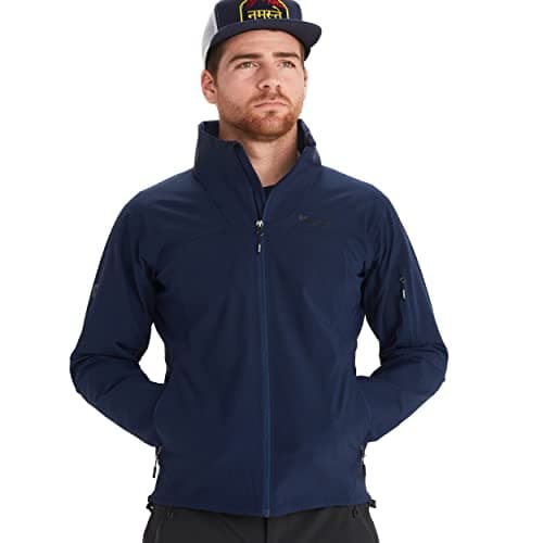 Image of Marmot Men Alsek Jacket, water-repellent softshell jacket, breathable functional jacket, windproof outdoor jacket, Arctic Navy, L