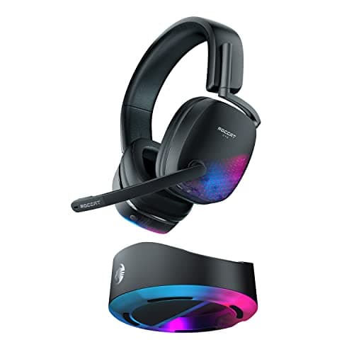 Image of Roccat Syn Max Air - Wireless 3D Audio RGB Gaming Headset with Charging Dock