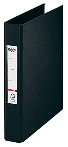 Image of Rexel A5 Ring Binder, Black, 25 mm 2 O-Ring Diameter, Choices, 2115558