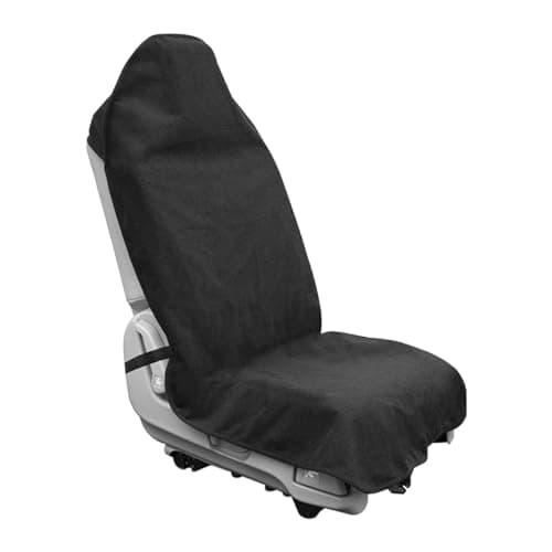 Image of CGEAMDY Seat Protector for Car Seats, Waterproof Car Seat Protector for Front Seats, Auto Interior Accessories Front Seat Protector, Universal Front Seats Cover for Most Car, Van(Black)