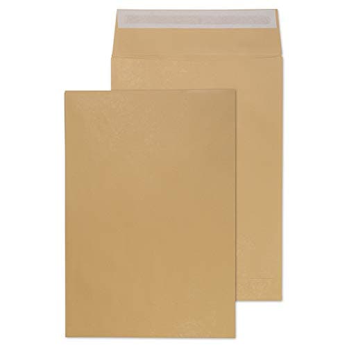 Image of Blake Purely Packaging C3 450 x 324 x 30 mm 140 gsm Gusset Pocket Peel & Seal Envelopes (G55501) Manilla - Pack of 125