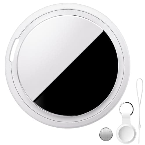 Image of Bnlei Air Tracker Tag Works with Apple Find My (iOS Only) Includes Replaceable Battery, Bluetooth Smart Item Locator Key Finder for Keys, Luggage, Wallet, Pet, Dog, Cat (1-Pack-White)