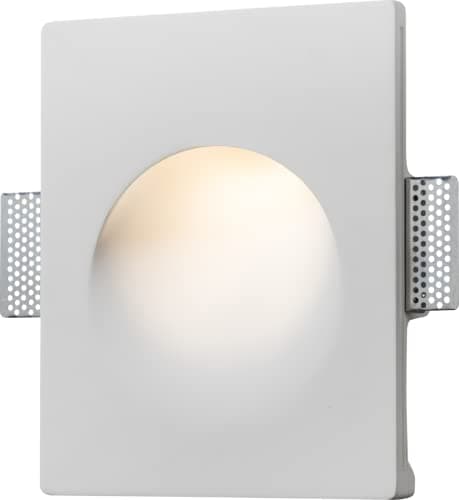 Image of Knightsbridge 230V GU10 35W Recessed Round Plaster Wall Light, White