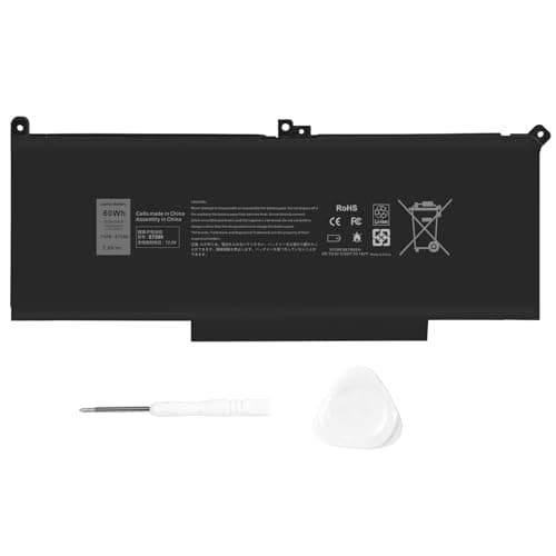 Image of PASUKTER 60Wh E7280 F3YGT Battery Compatible with Dell Latitude 12 7000 7280 7290 13 7380 7390 P28S001 P29S002 14 7480 7490 E7480 E7280 E7290 DM3WC DM6WC 2X39G KG7VF V4940 451-BBYE 453-BBCF(7.6V)