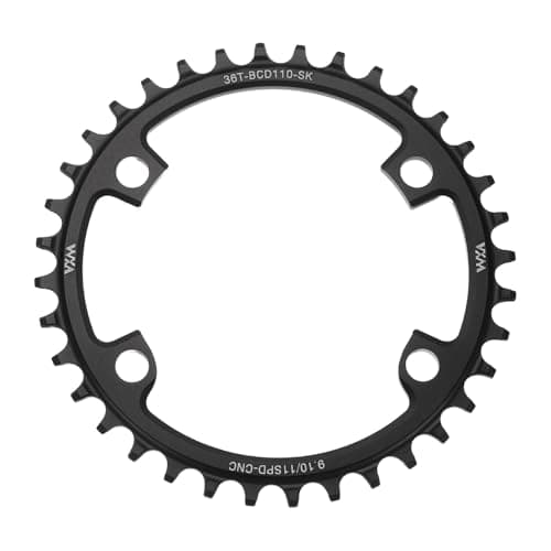 Image of sourcing map 110BCD Bike Chainring 36T 9/10/11 Speed 152mm Diameter Round Aluminum Narrow Wide Tooth Bike Chainwheel for MTB Road Bike, Black