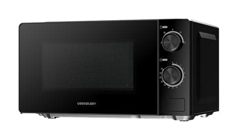 Image of Cookology Freestanding 20L Microwave - 700W Power - 24.5cm Turntable - 5 Power Modes & Easy-to-Use Dial Timer - Quick Defrost Setting - Black