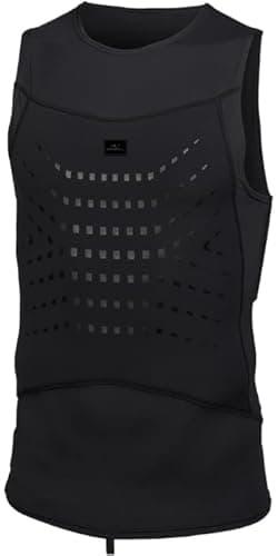 Image of ONeill Mens Neoprene Wetsuit Skins Rib Cage Vest Top - Black - Breathable - Strategic Seam Placement