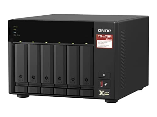 Image of TS-673A-8G, 6-Bay, AMD Ryzen quad-core 2.2 GHz 2.5GbE NAS supports M.2 NVMe SSD and PCIe expansion and PCIe expansion for 10GbE