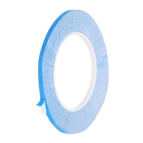Image of sourcing map Thermal Adhesive Tape, 25m x 5mm x 0.25mm Double Sided Thermal Tapes Conductive Tape Electrically Insulated for Coolers LED Strips Heat Sink Computer CPU GPU, Blue