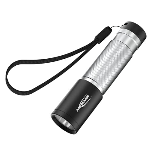 Image of ANSMANN Flashlight, handlamp, LED, Pocket Torch, Aluminium, Silver, 70B