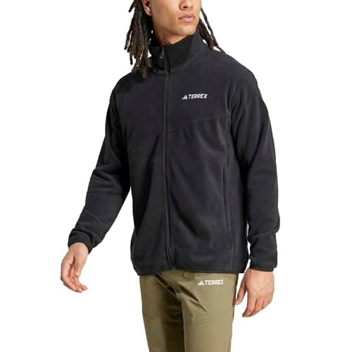Image of adidas Men's Terrex Multi Full Zip Fleece Jacket, Black, XS
