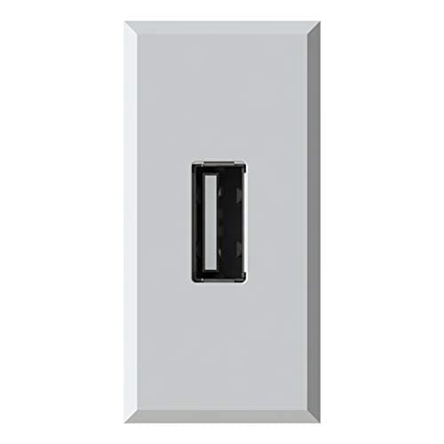 Image of 4Box Socket USB 2.1 A Compatible with Bticino Axolute, 250 V, white, 4B.HD.USB, 250 voltsV