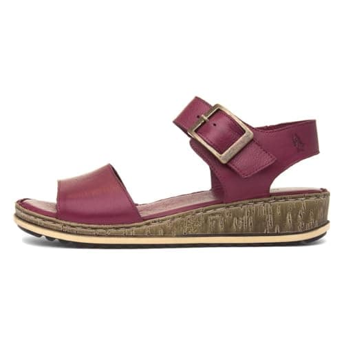 Image of Hush Puppies Ladies Ellie Sandal, Dark Red, 6