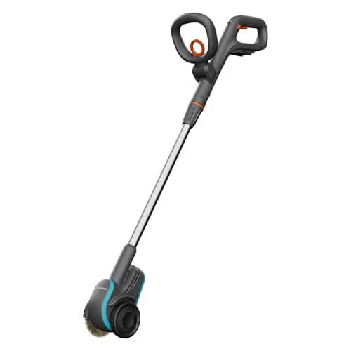 Image of Gardena cordless grout brush EasyWeed 1800/18V P4A solo: Grout cleaner and weed remover, with steel wire brush, cleaning set, without battery and charger (14820-55)