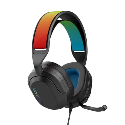 Image of JLab Nightfall Over Ear Wired Gaming Headset - 3.5mm Jack Gaming Headset with Mic for PC/Xbox/ PS5/ PS4/ Nintendo Switch - 50mm Driver, Cloud Foam Cushions & Sound Isolating Inner Shelf