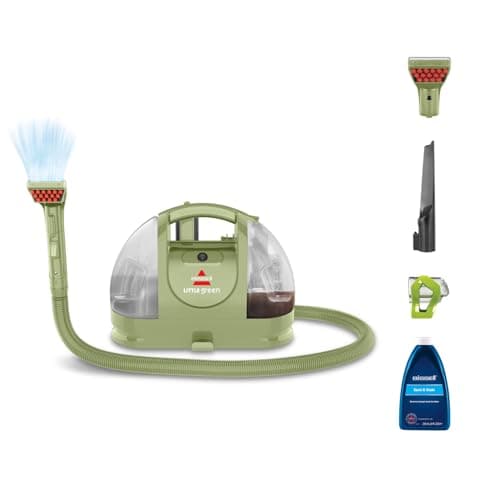 Image of BISSELL Little Green, Carpet Cleaner, Portable Spot Cleaner & Carpet Stain Remover for Stairs & Car, Upholstery Cleaner, Sofa Cleaner with Powerful Suction, Spray, Scrub & Vacuum, Corded, 4098E