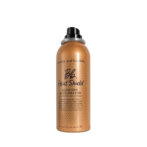 Image of Bumble and bumble. Heat Shield Blow Dry Accelerator Hair Mist | Anti Frizz, Heat Protection, Reduce Blow Dry Time, Color Safe | Curly, Wavy, Straight, 125 ml