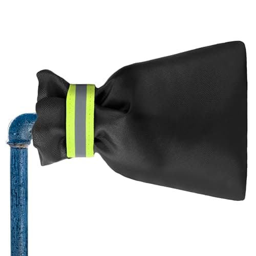 Image of BEEWAY Outdoor Tap Cover for Winter, Large Outside Tap Cover Frost Protector with Reflective Strip, Waterproof Thickened Tap Jacket Protects Your Tap from Freezing Bursting