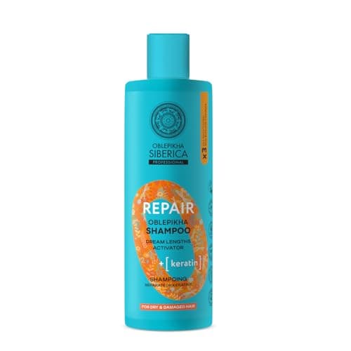 Image of Natura Siberica Keratin Repair Shampoo – Hydrating, Restorative and Volumizing Care – 200 ml