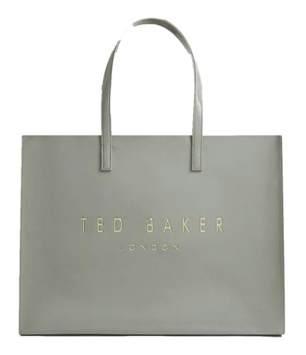 Image of Ted Baker shopper bag Crikon Crinkle Extra Large Icon Bag Grey light green