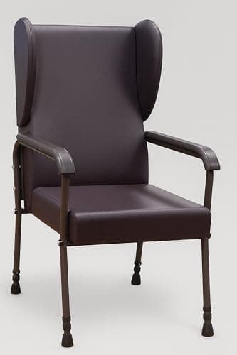 Image of Aidapt Chesterfield Orthopaedic High Back Seat Chair With Adjustment for Leg and Back Height, Easy Wipe Clean Material For Use Elderly and Users With Limited Mobility In Living Rooms and Bedrooms.
