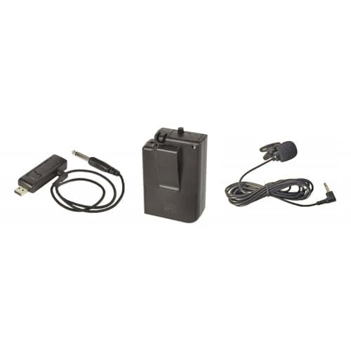 Image of qtx | U-Mic Wireless UHF Microphone Kit | Tie Clip Mic